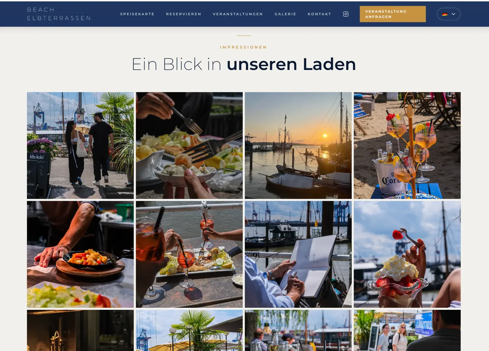 Website Beach Elbterrassen